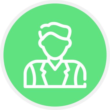 Satıcı, Basit Vektör Simgesi İllüstrasyonu