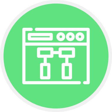 Durum Haritası, Basit Vektör Simgesi İllüstrasyonu