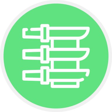 Katana, Basit Vektör Simgesi İllüstrasyonu