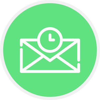 Zamanlayıcı, Basit Vektör Simgesi İllüstrasyonu