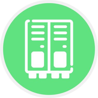 Dolaplar, Basit Vektör Simgesi İllüstrasyonu