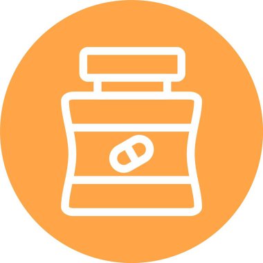 Tıp, Basit Vektör Simgesi İllüstrasyonu