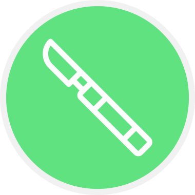 Bıçak, Basit Vektör Simgesi İllüstrasyonu