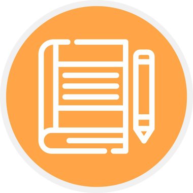 Sanat Kitabı, Basit Vektör Simgesi İllüstrasyonu