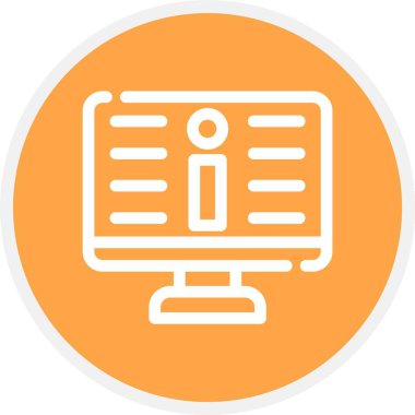 Bilgi, Basit Vektör Simgesi İllüstrasyonu