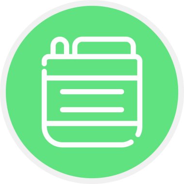 Yapabilir, Basit Vektör Simgesi İllüstrasyonu