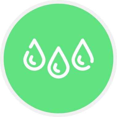 Damlalar, Basit Vektör Simgesi İllüstrasyonu