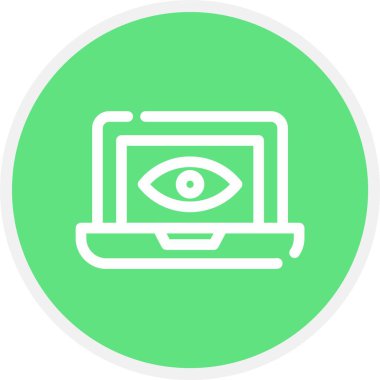 Göz, Basit Vektör Simgesi İllüstrasyonu