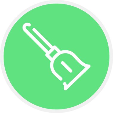 Süpür, Basit Vektör Simgesi İllüstrasyonu