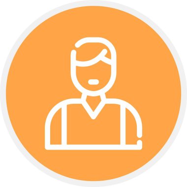 Garson, Basit Vektör Simgesi İllüstrasyonu