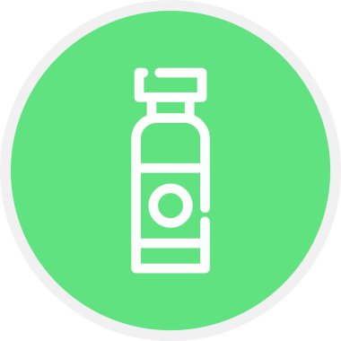 Su Şişesi, Basit Vektör Simgesi İllüstrasyonu