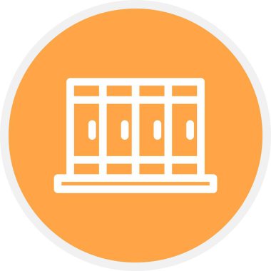 Dolap, Basit Vektör Simgesi İllüstrasyonu