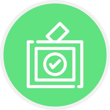 Oylama, Basit Vektör Simgesi İllüstrasyonu