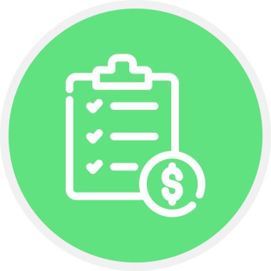 Bill, Basit Vektör Simgesi İllüstrasyonu