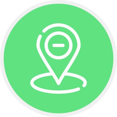 Pin, Basit Vektör Simgesi İllüstrasyonu