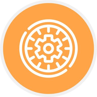 Zaman Yönetimi, Basit Vektör Simgesi İllüstrasyonu