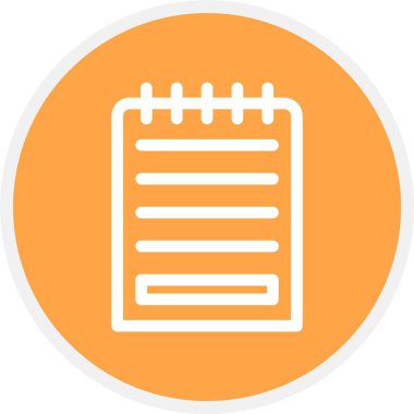 Notlar, Basit Vektör Simgesi İllüstrasyonu