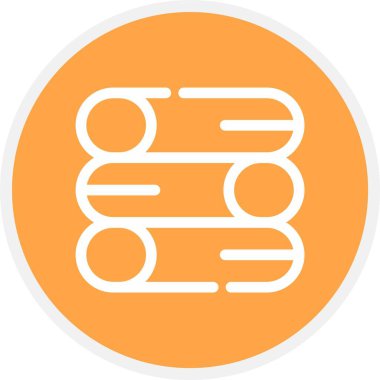 Borular, Basit Vektör Simgesi İllüstrasyonu