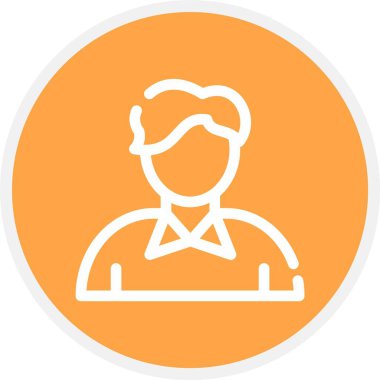 Çocuk, Basit Vektör Simgesi İllüstrasyonu