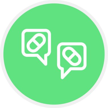 Diyalog, Basit Vektör Simgesi İllüstrasyonu