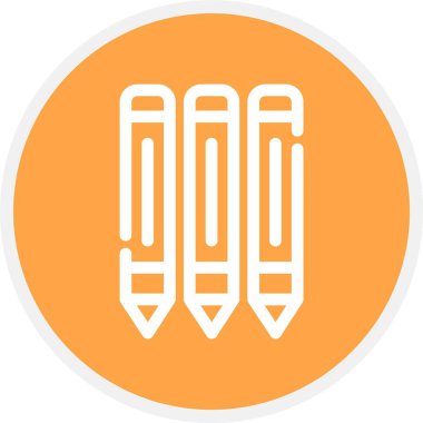 Kalemler, Basit Vektör Simgesi İllüstrasyonu