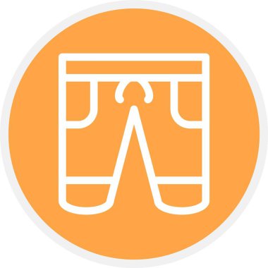 Shorts, Basit Vektör Simgesi İllüstrasyonu