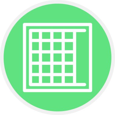 Kesme Mattı, Basit Vektör Simgesi İllüstrasyonu