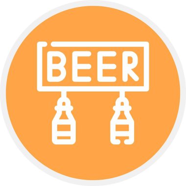 Bira, Basit Vektör Simgesi İllüstrasyonu