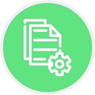 Veri Yönetimi, Basit Vektör Simgesi İllüstrasyonu