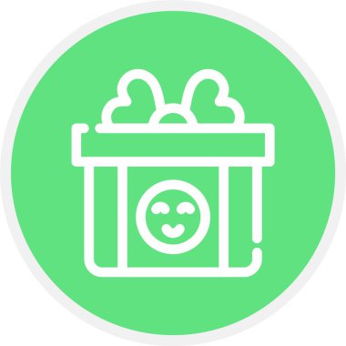 Hediye, Basit Vektör Simgesi İllüstrasyonu