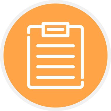 Not Defteri, Basit Vektör Simgesi İllüstrasyonu