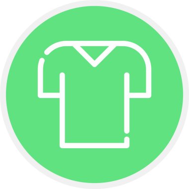 T-Shirt, Basit Vektör Simgesi İllüstrasyonu