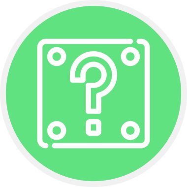 güzel soru vektör çizgisi simgesi