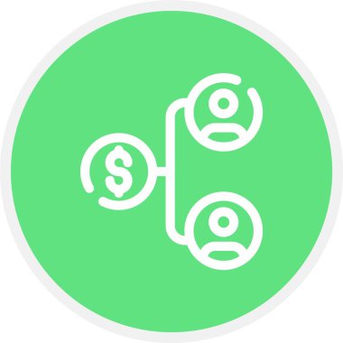 eşsiz para vektör çizgisi simgesi