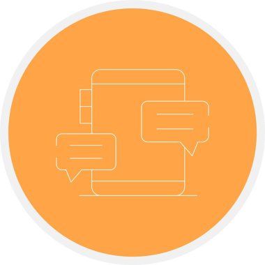 vektör sohbet web simgesi