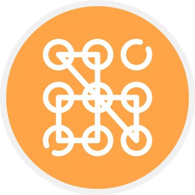 eşsiz ağ vektör çizgisi simgesi