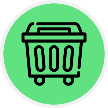 Alışveriş sepeti doldurulmuş vektör simgesi arzusu