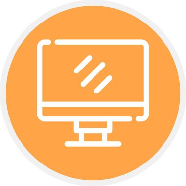 Bilgisayar. Web simgesi basit illüstrasyon