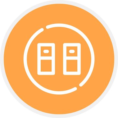 Kapı simgesinin vektör illüstrasyonu