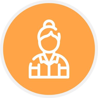 Güzel Doktor Vektör Glyph simgesi