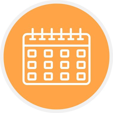 vektör Takvimi Simgesi illüstrasyonu