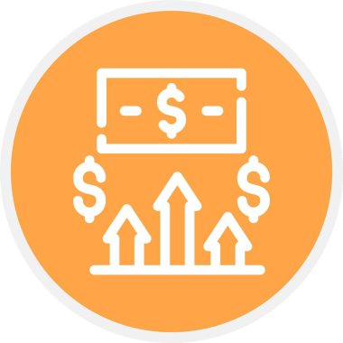 Para için. Web simgesi basit illüstrasyon