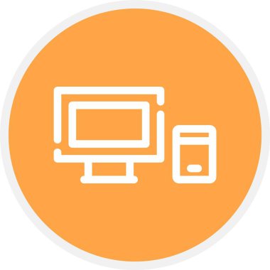 Benzersiz Lcd vektör simgesi