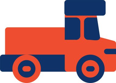 Kişisel ve ticari kullanım için kamyon vektör simgesi simgesi vektör çizimi..