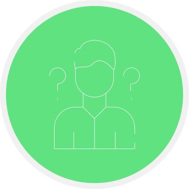 Bir insan simgesinin vektör illüstrasyonu