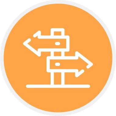 vektör yol simgesi illüstrasyonu