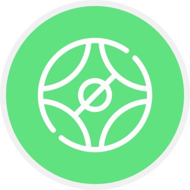 Eşsiz Küre çizgi vektör simgesi