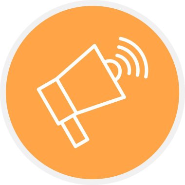 Megafon ikonu vektör illüstrasyonu