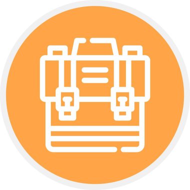 bagaj. Web simgesi basit illüstrasyon