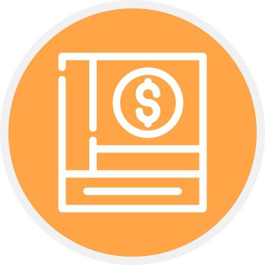 Dolar. Web simgesi basit tasarım